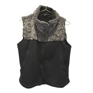 Women's Black and Gray Vest